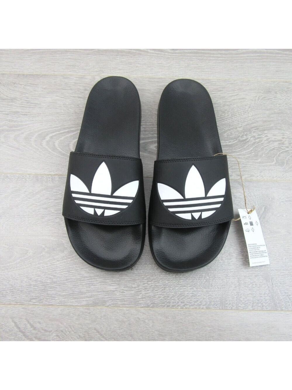 Adidas Originals Adilette Lite Black Sandal Slides Mens Size 13 NEW - Picture 5 of 9